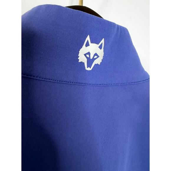 Greyson Golf Tate Mockneck 1/4 Zip Pullover Golf Performance Blue Sz L - Picture 12 of 12